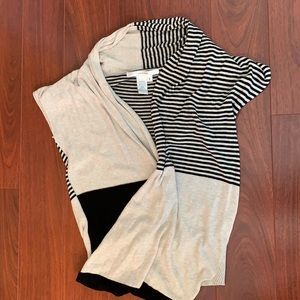 Studio M open front crisscross wrap cardigan